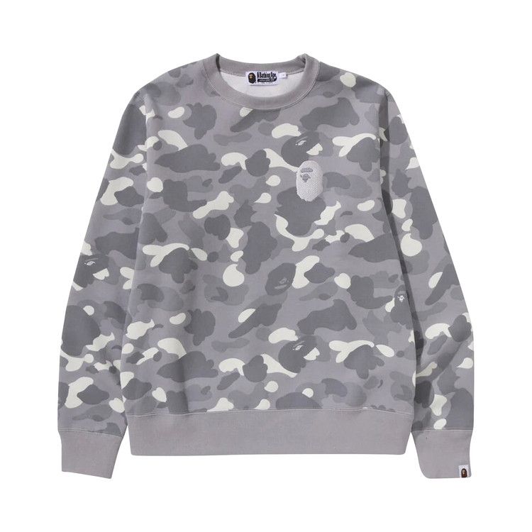 

Свитер BAPE City Camo Large Ape Head Crewneck, Grey