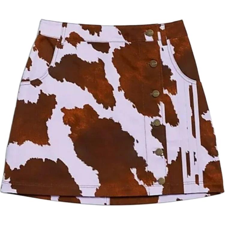 

Adidas Юбка Ivy Park деним с принтом коровы Aop Cow Hide/Purple Glow