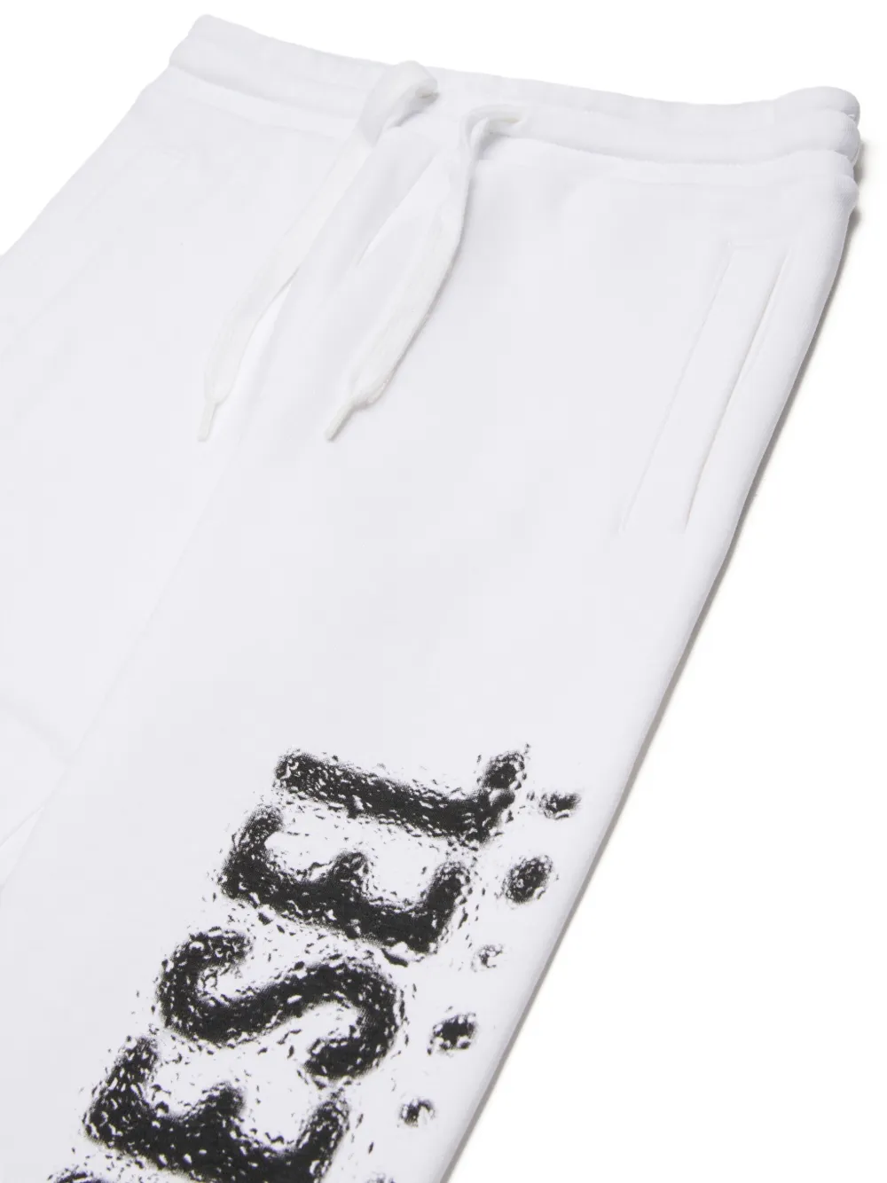 Спортивные брюки Pantli с логотипом Diesel Kids, белый — фото 3