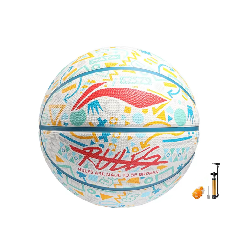 

Li-Ning LiNing Indoor Outdoor Universal Size 5 Ball Kids' Basketball White Rubber