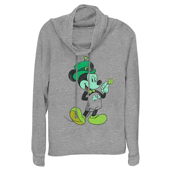 

Футболка с принтом Mickey Mouse Lucky Outfit, женская, с капюшоном, легкая, с длинным рукавом Disney