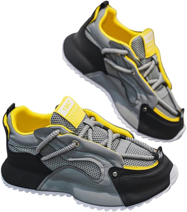 

Мужские слипоны на толстой подошве, модные, с двойной шнуровкой, ажурные, дышащие, удобные для всех сезонов, для прогулок на открытом воздухе, бега, кемпинга. Доступны с флисовой подкладкой или без нее Hhhchpm, серый