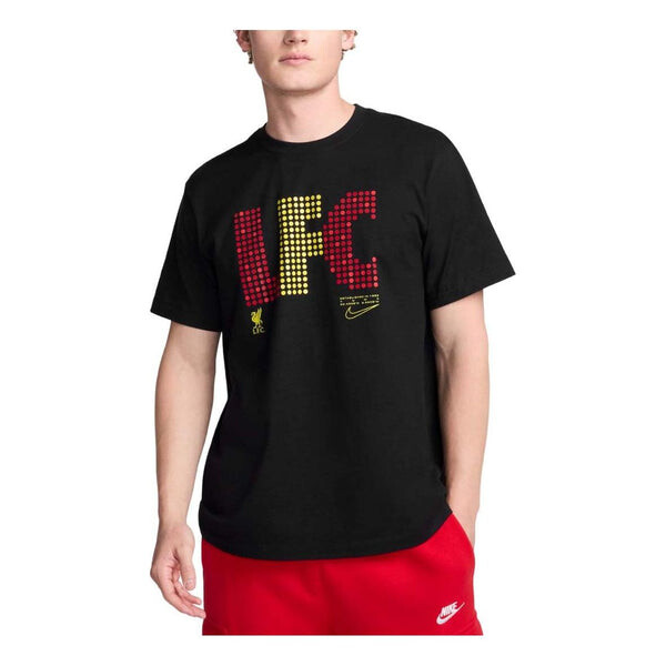 

Футболка liverpool fc football t-shirt 'black' Nike, черный