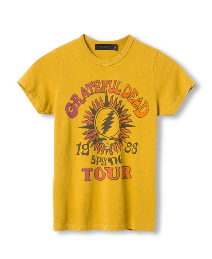 

Женская футболка Grateful Dead Original Tour 1983 Junk Food Clothing, золотой