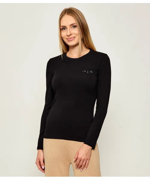

Блуза Slim fit Armani Exchange, черный
