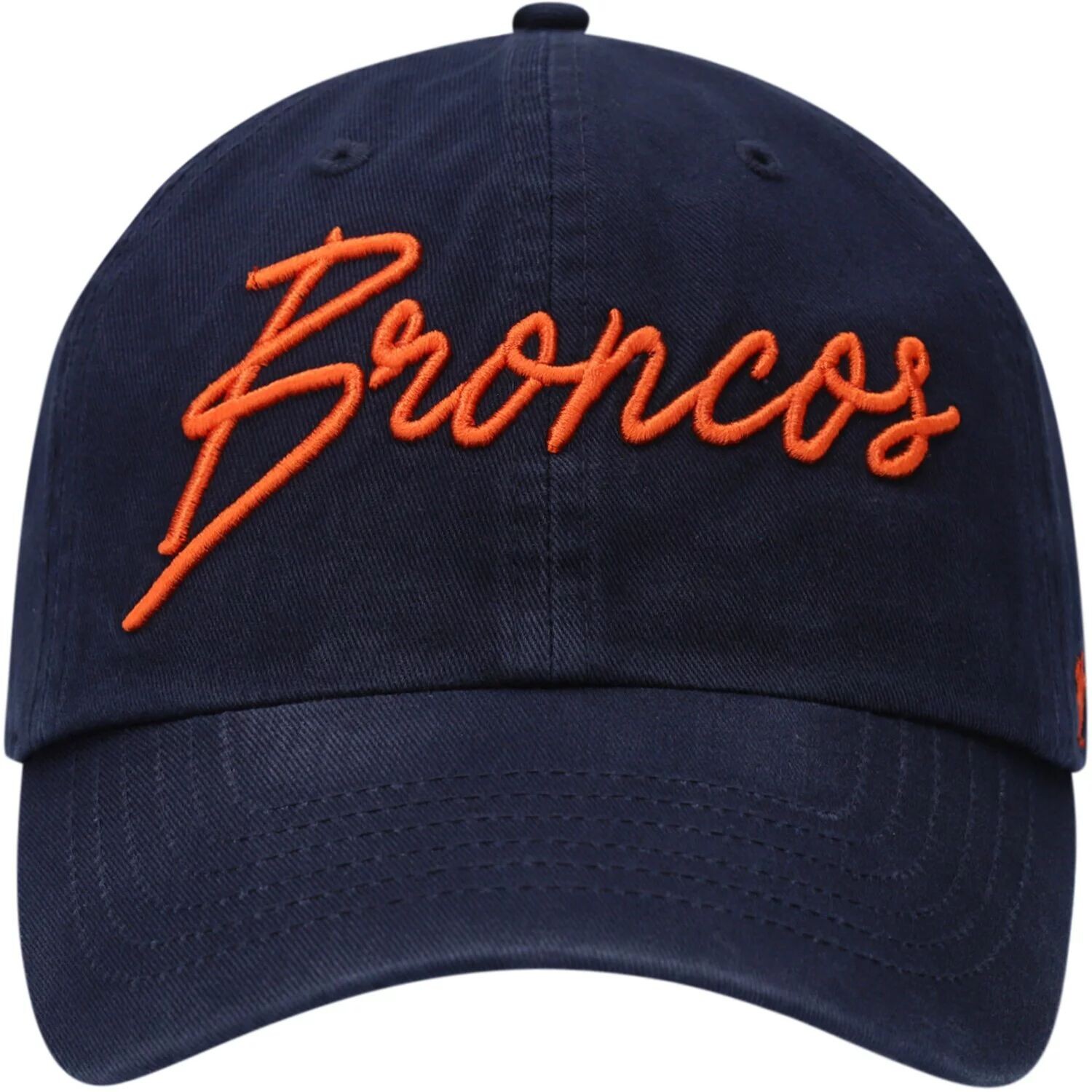 

Женская темно-синяя регулируемая кепка Denver Broncos Vocal Clean Up '47