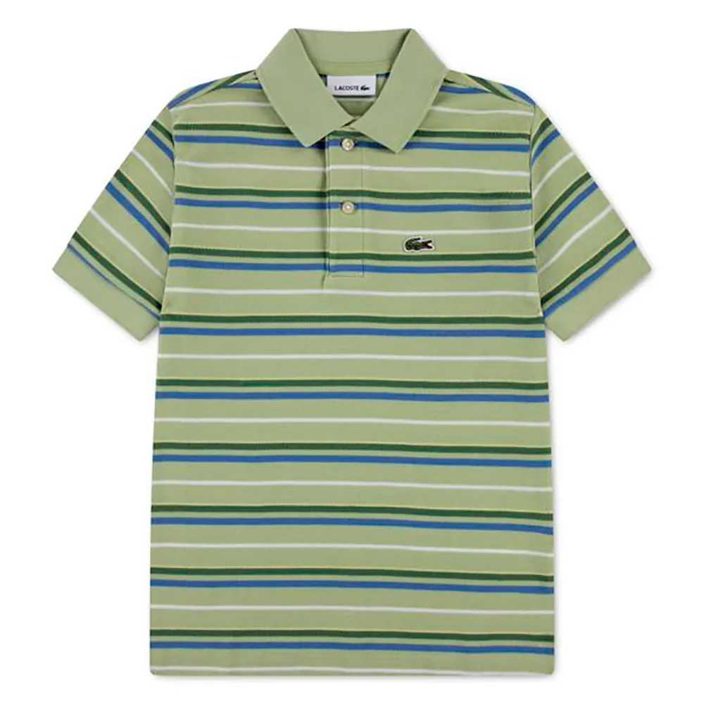 Детская рубашка-поло Lacoste 947040 с коротким рукавом Lacoste kids, зеленый