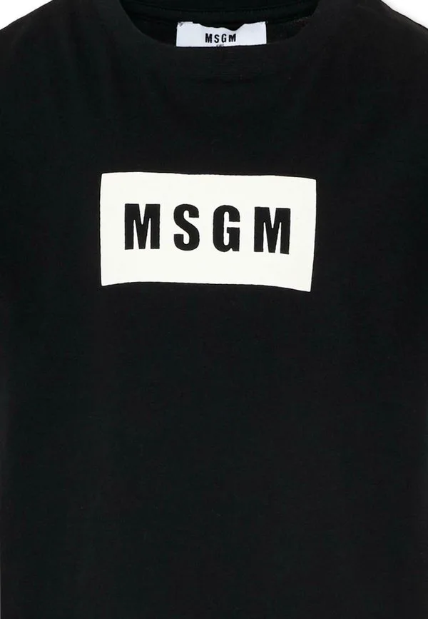 Футболка с принтом Msgm, Black — фото 3