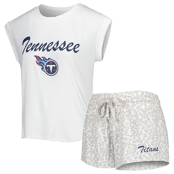 

Женский спортивный комплект для сна concepts sport white/cream tennessee titans montana Unbranded