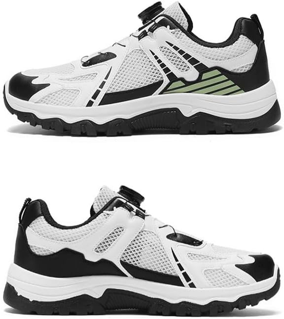 

Мужские дышащие походные кроссовки из сетки для трейл-раннинга, комфортные кроссовки с противоскользящей подошвой, легкие спортивные кроссовки для мужчин Qacksv, белый