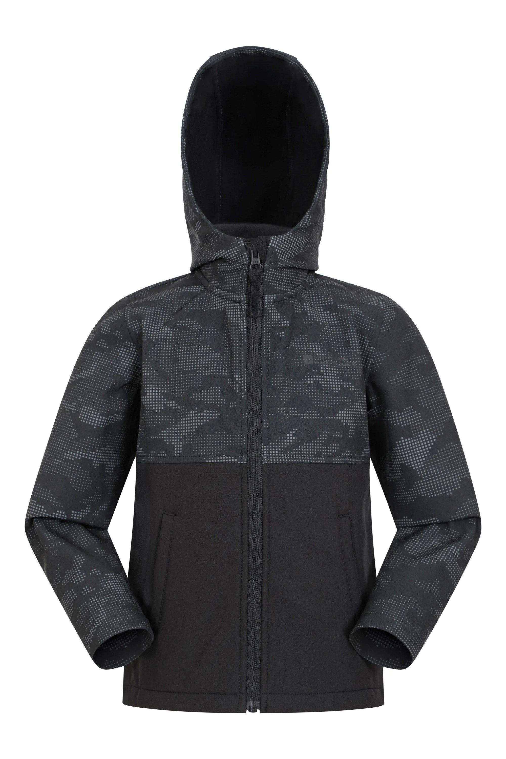 

Водонепроницаемая дышащая куртка Softshell на флисовой подкладке Exodus Mountain Warehouse, черный