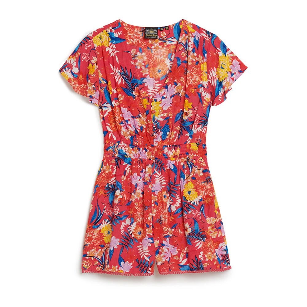 Платье Superdry Beach Playsuit Short Sleeve Short, Разноцветный — фото 3