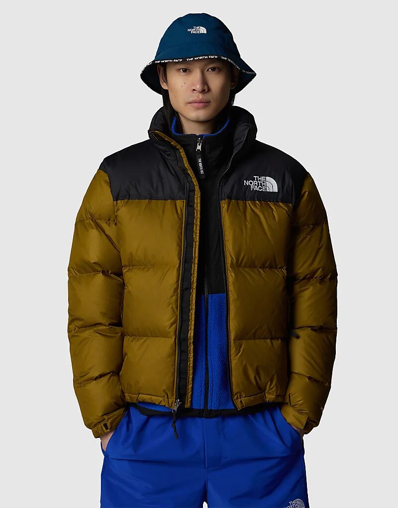 

М 1996 ретро-пуховик Nuptse зеленого и черного цвета The North Face