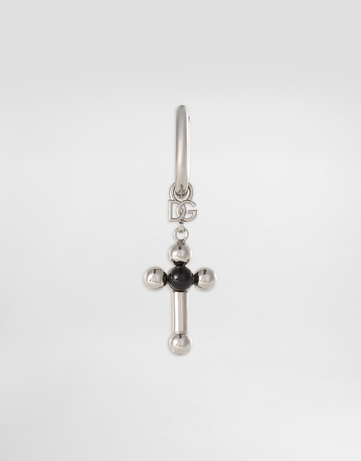 

Одна серьга-креоль с штифтом и крестом Dolce & Gabbana, серебряный