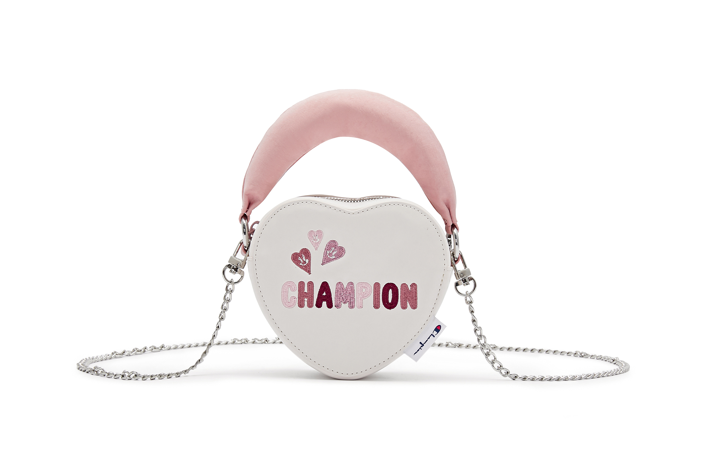 

Champion Сумка женская малая розовая из синтетической кожи с текстильной мозаикой, Pink
