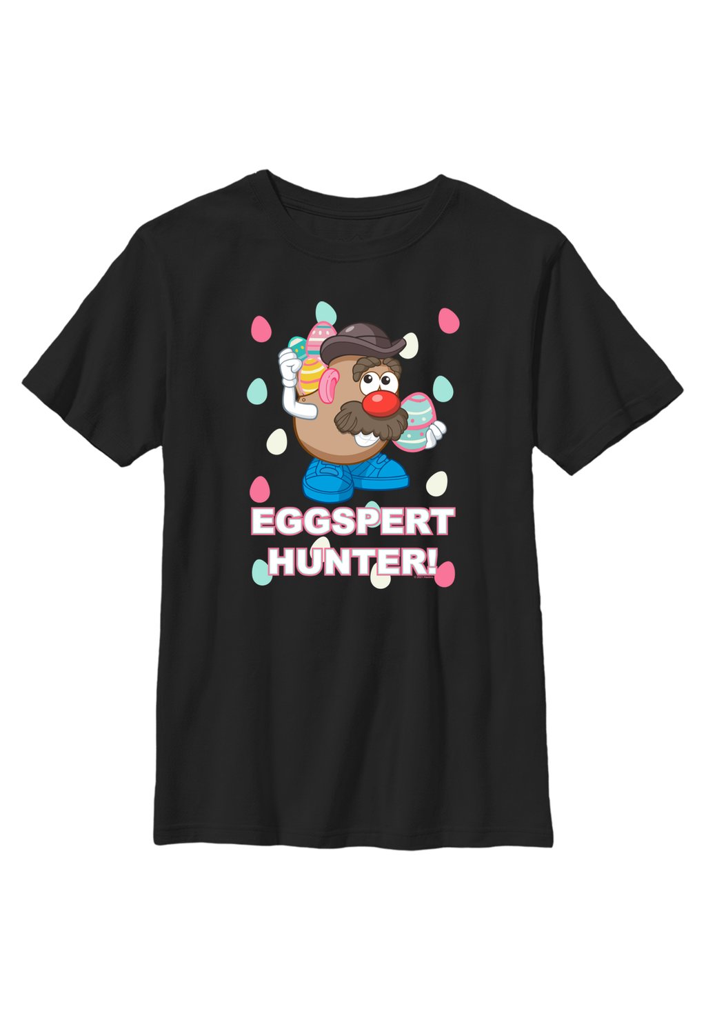 

Футболка с принтом MR. POTATO HEAD EGGSPERT HUNTER Henry Tiger, черный