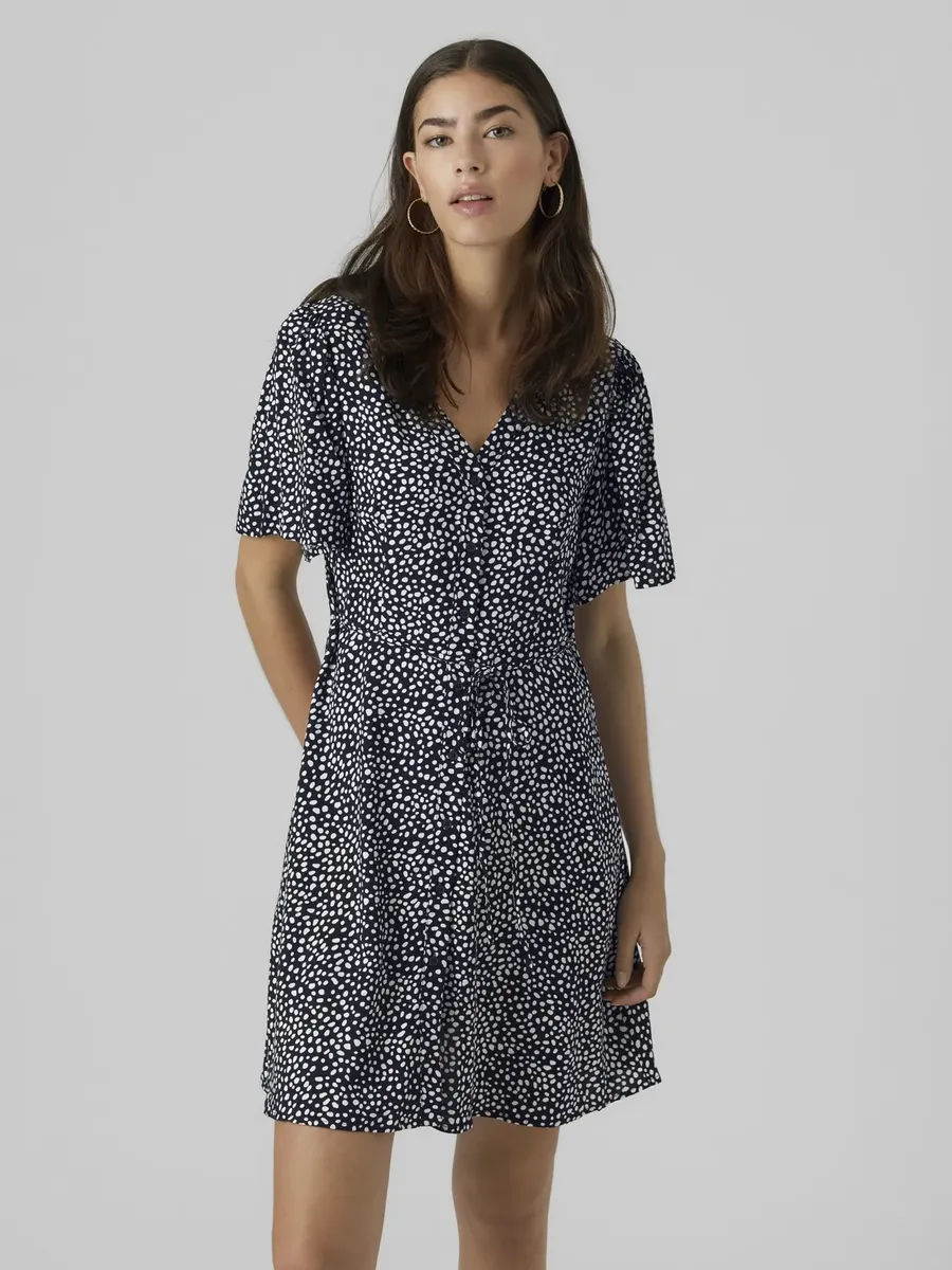 

Мини-платье Vero Moda "VMALBA SS SHORT DRESS WVN NOOS", синий
