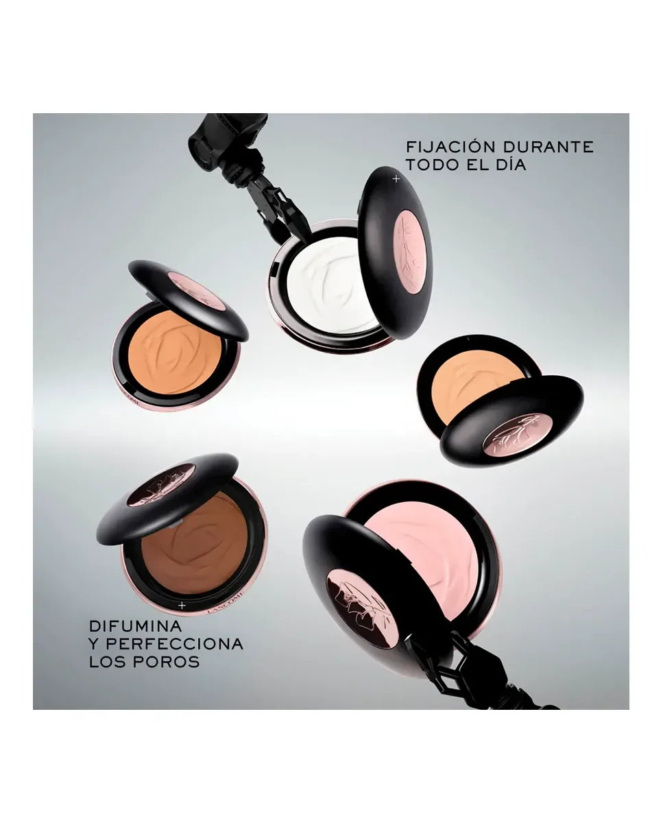 Фиксирующая и совершенствующая пудра Teint Idôle Ultra Wear Skin Refining Lancôme, Pink Ôh La La — фото 4