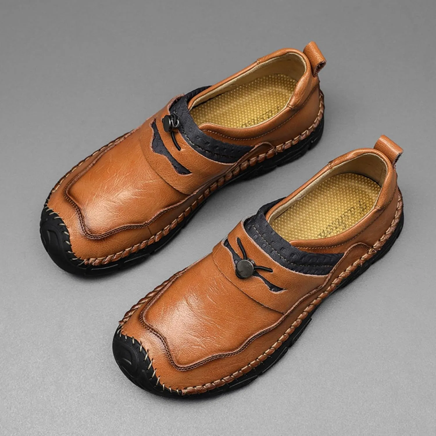 Лоферы мужские Casual Loafers, Brown Aokisx — фото 4