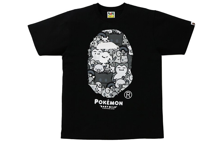 

Футболка серии Pokemon X Ape Head унисекс A Bathing Ape, черный
