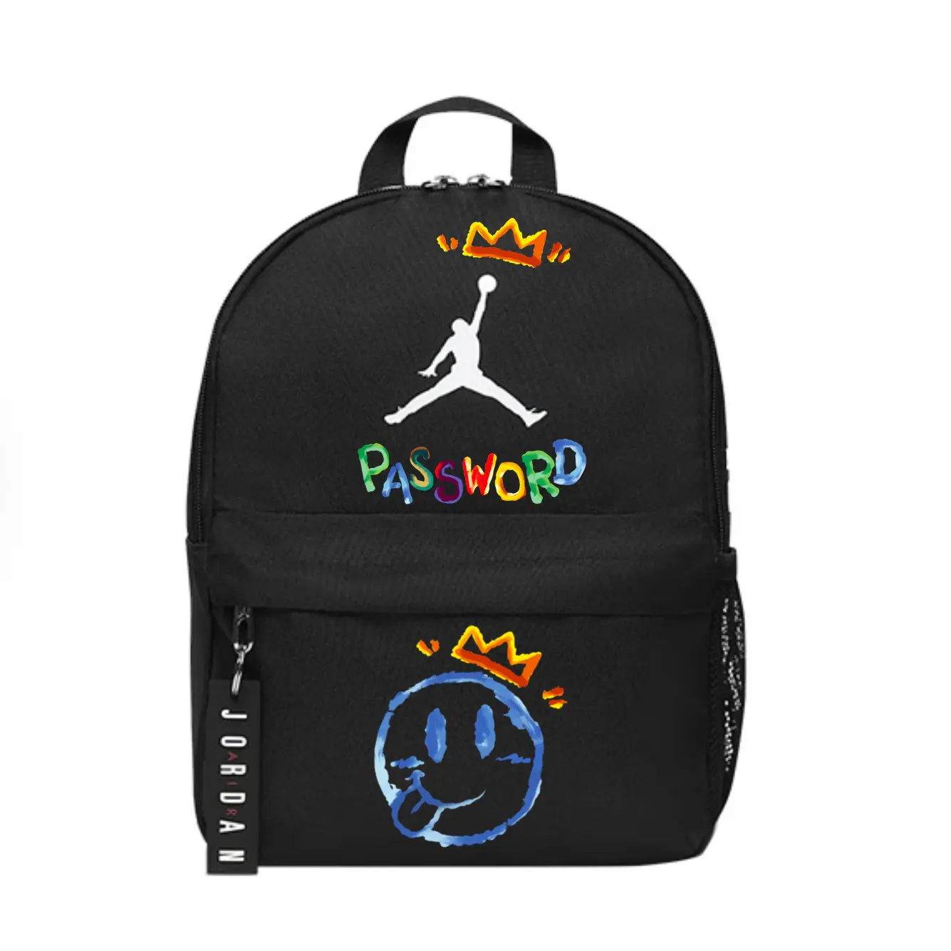 

Jordan Полиэстеровый рюкзак обычный унисекс черный, Crown