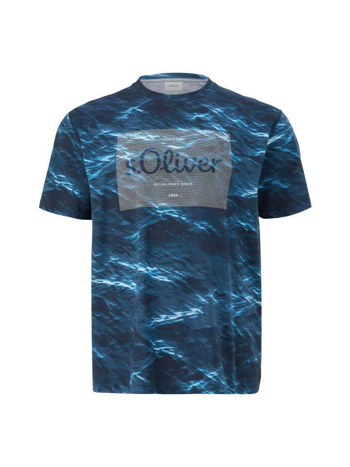 

s.Oliver Футболка в цвете 69F1_petrol, Хаки, s.Oliver Футболка в цвете 69F1_petrol