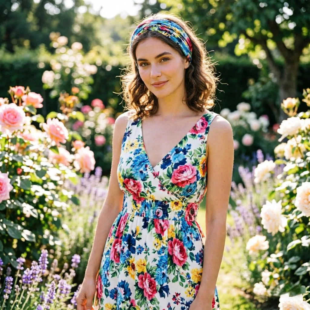 Набор женских эластичных повязок для волос «DRESHOW» 4 шт. Dreshow, Floral Pattern — фото 4