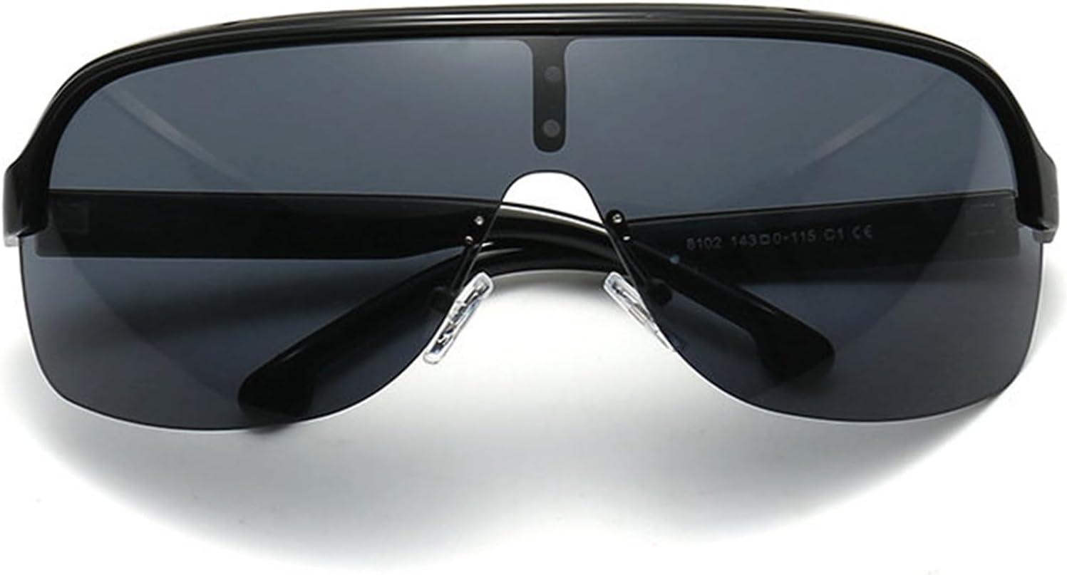 

Солнцезащитные очки-маска с зеркальным экраном Helena для женщин и мужчин, большие ветрозащитные очки, цельные очки в крупной оправе, спортивные солнцезащитные очки, C1