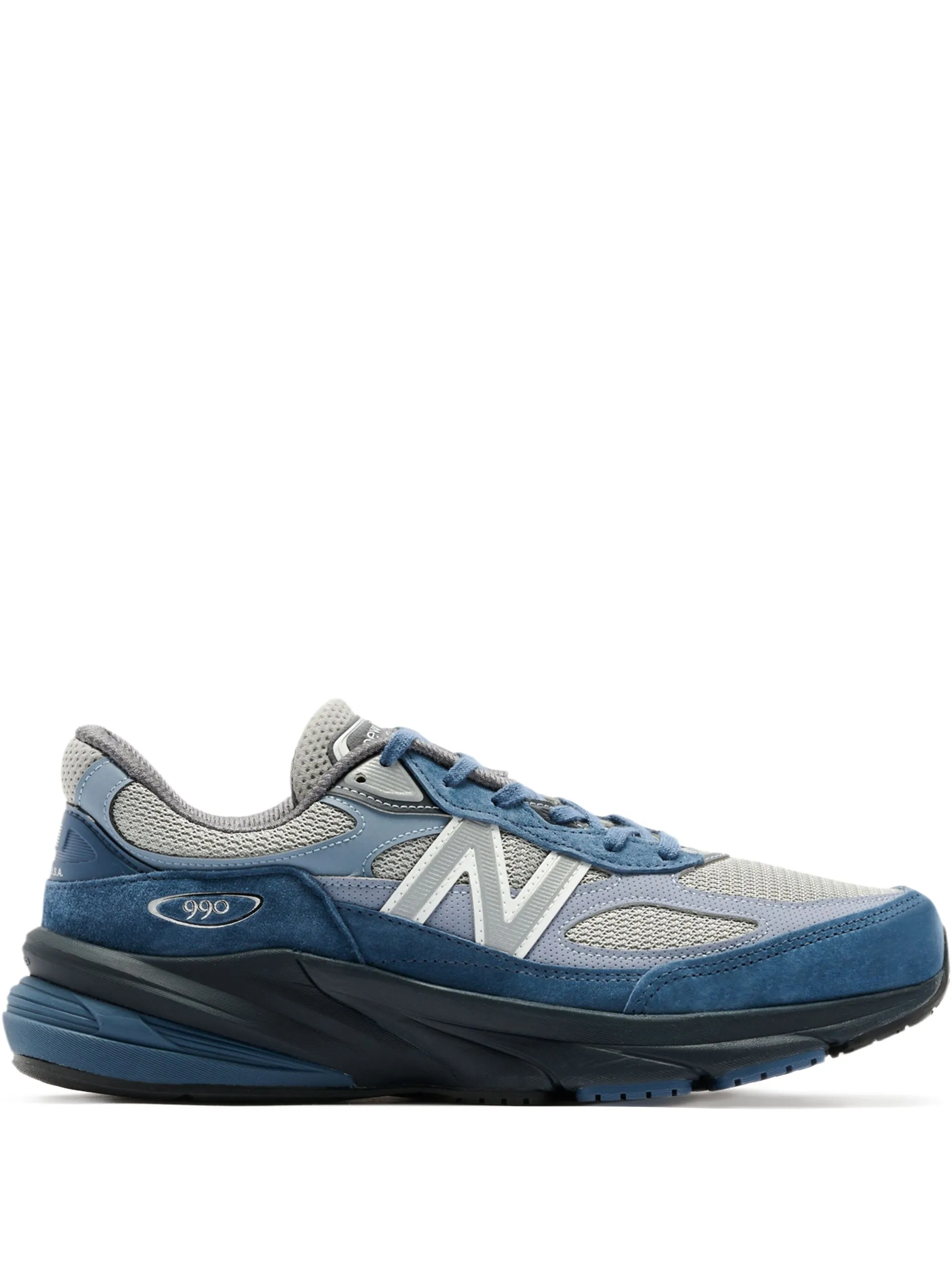 

Кроссовки 990 со вставками New Balance, синий