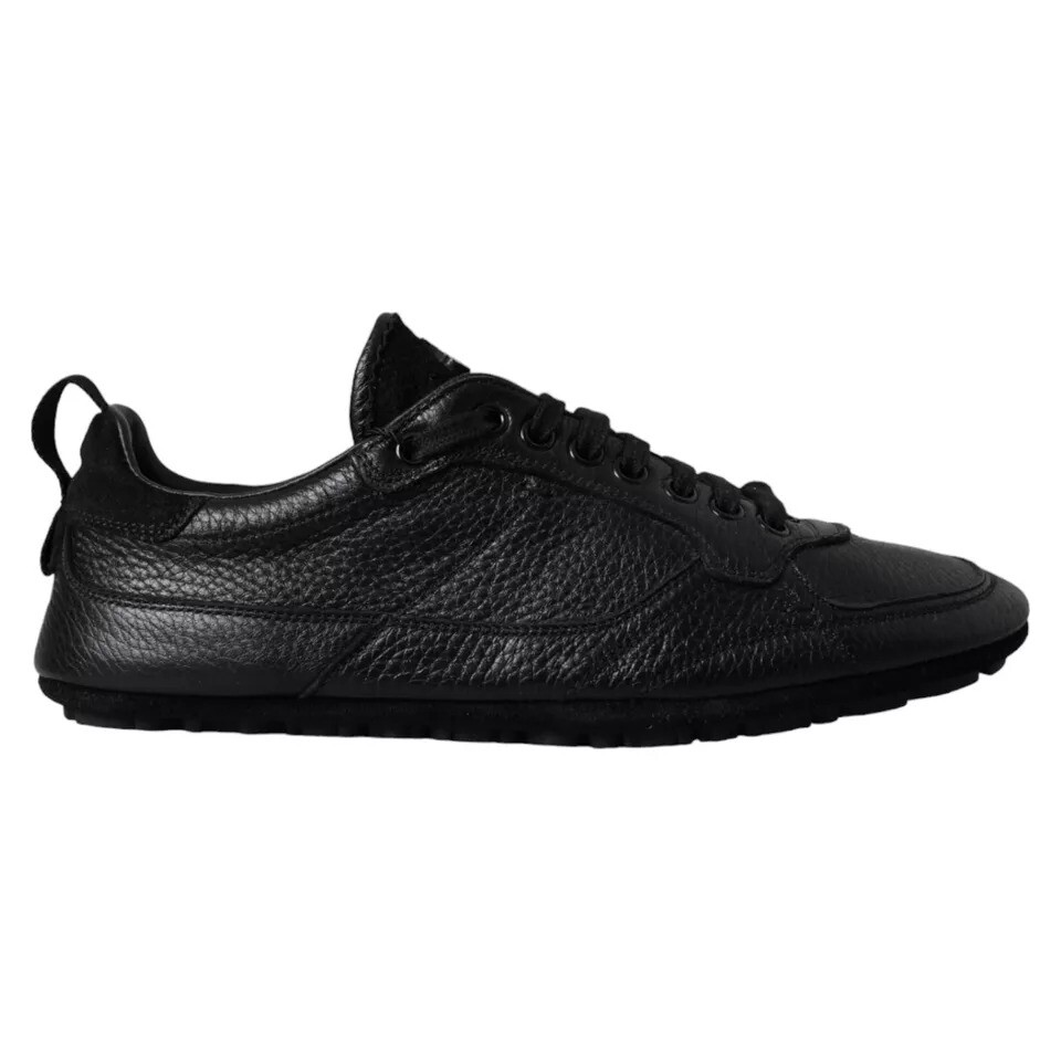 

Черные кожаные кроссовки Crown Low Top для мужчин Dolce & Gabbana