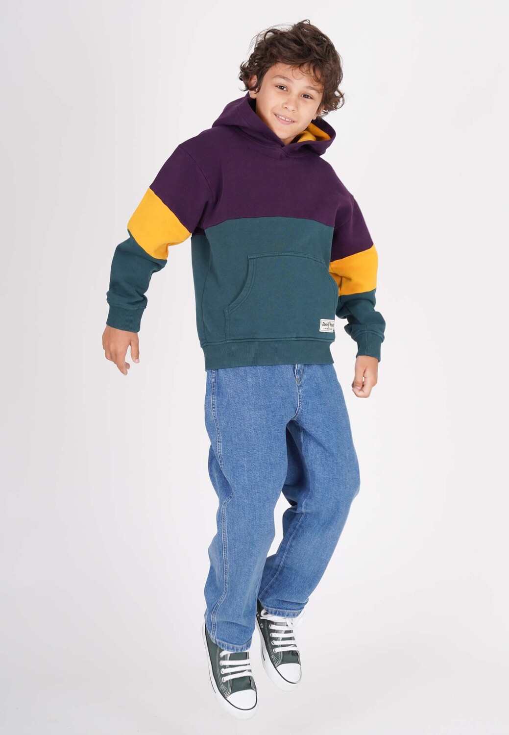 

Пуловер Band of Rascals Sweatwear Polychrome, цвет dark purple racing green