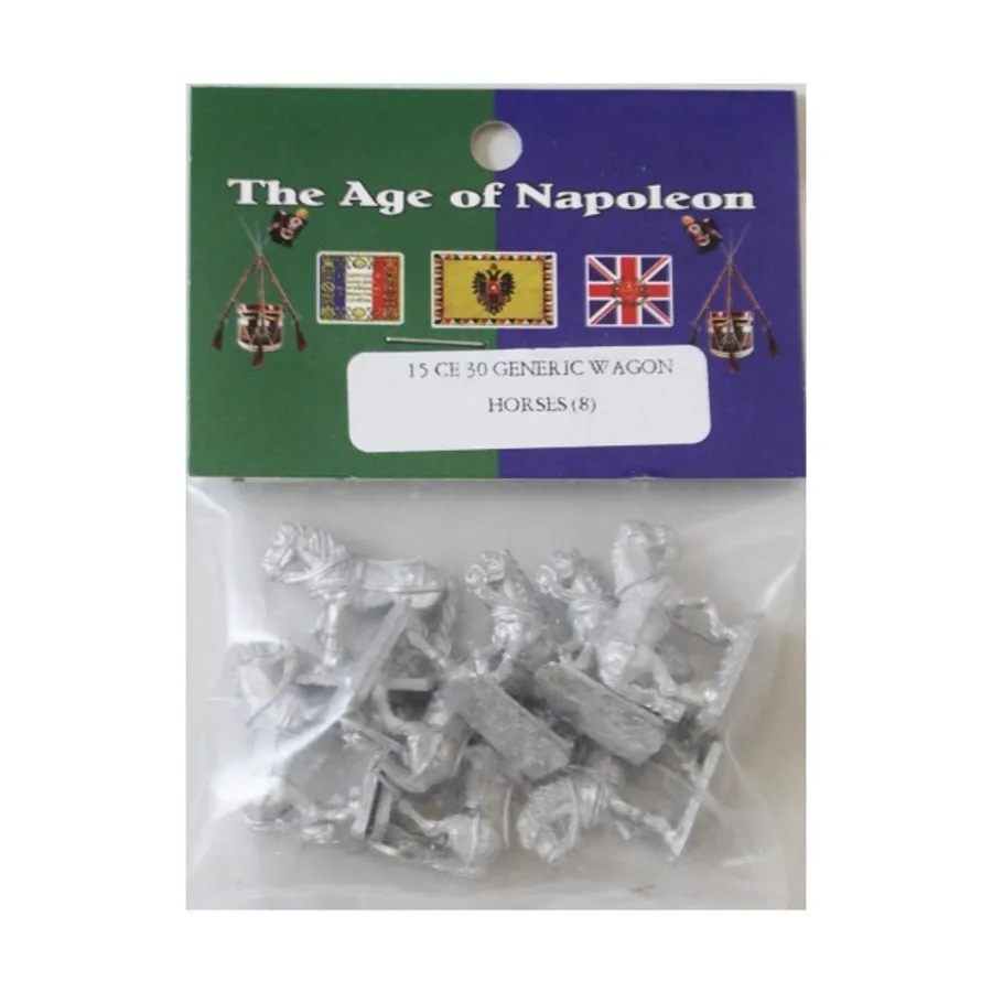 

Повозочные лошади, Age of Napoleon - Assorted - Equipment (15mm) (Blue Moon)