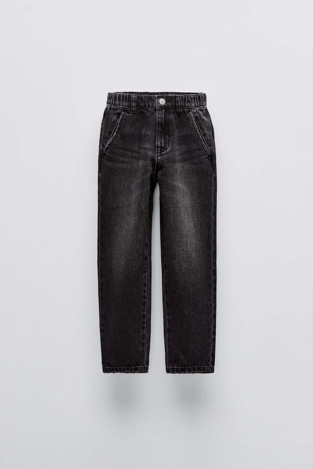 

Джинсы с мягким покрытием ZARA, черный