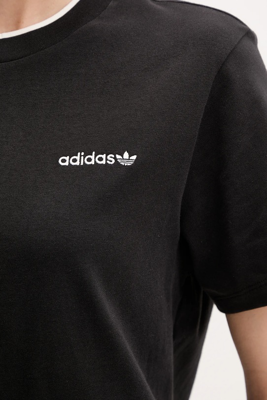 Хлопковая футболка с принтом свободного кроя Graphic Loose T Adidas Originals, черный — фото 4
