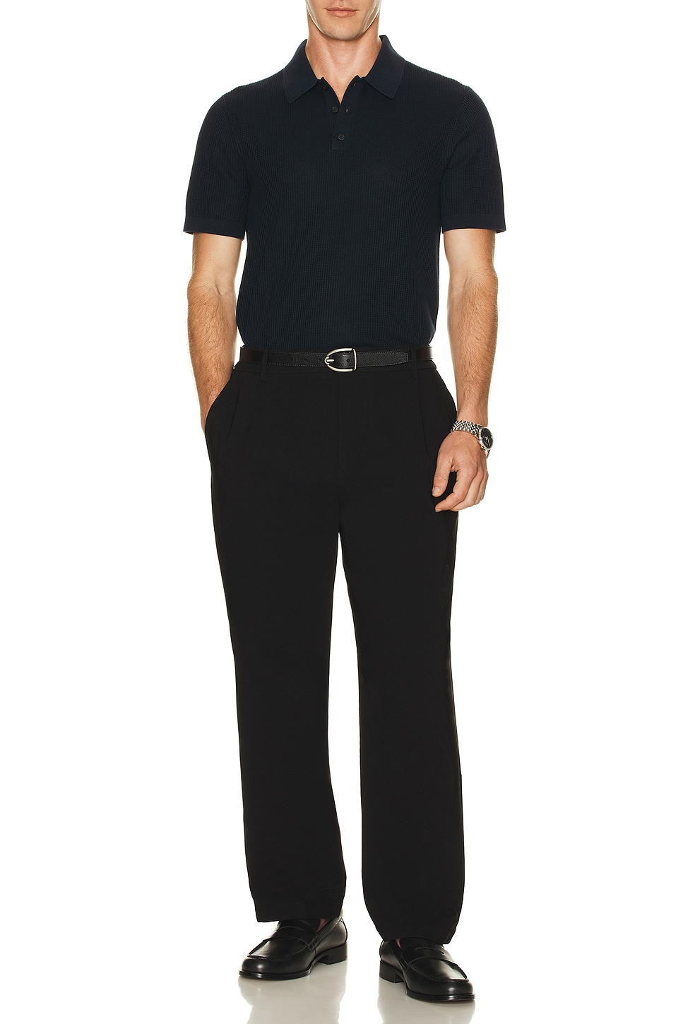 

Поло с сетчатым плетением Theory, Baltic