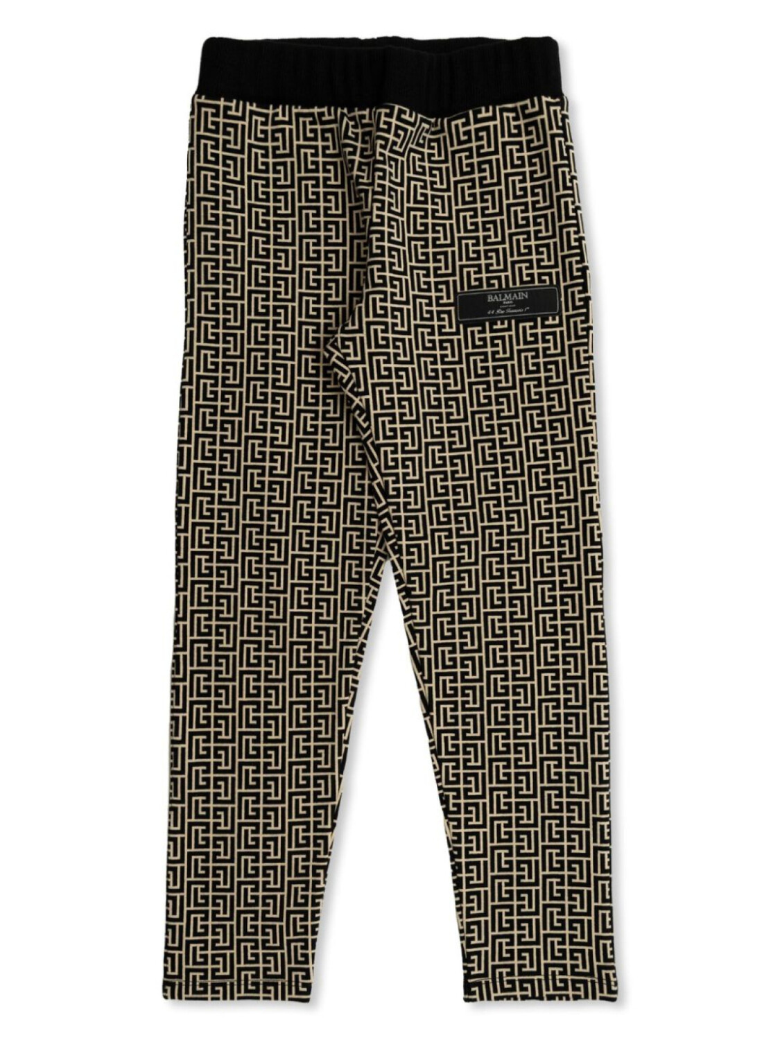 

Леггинсы с монограммным принтом Balmain Kids, нейтральный цвет