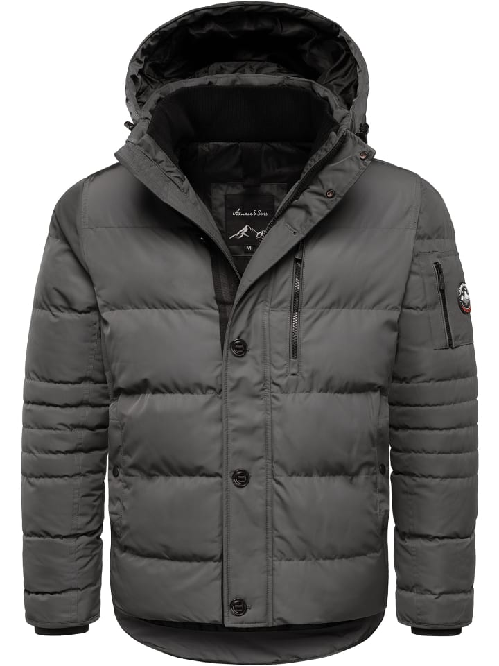 

Зимняя куртка AKRON темно-серого цвета Amaci&Sons