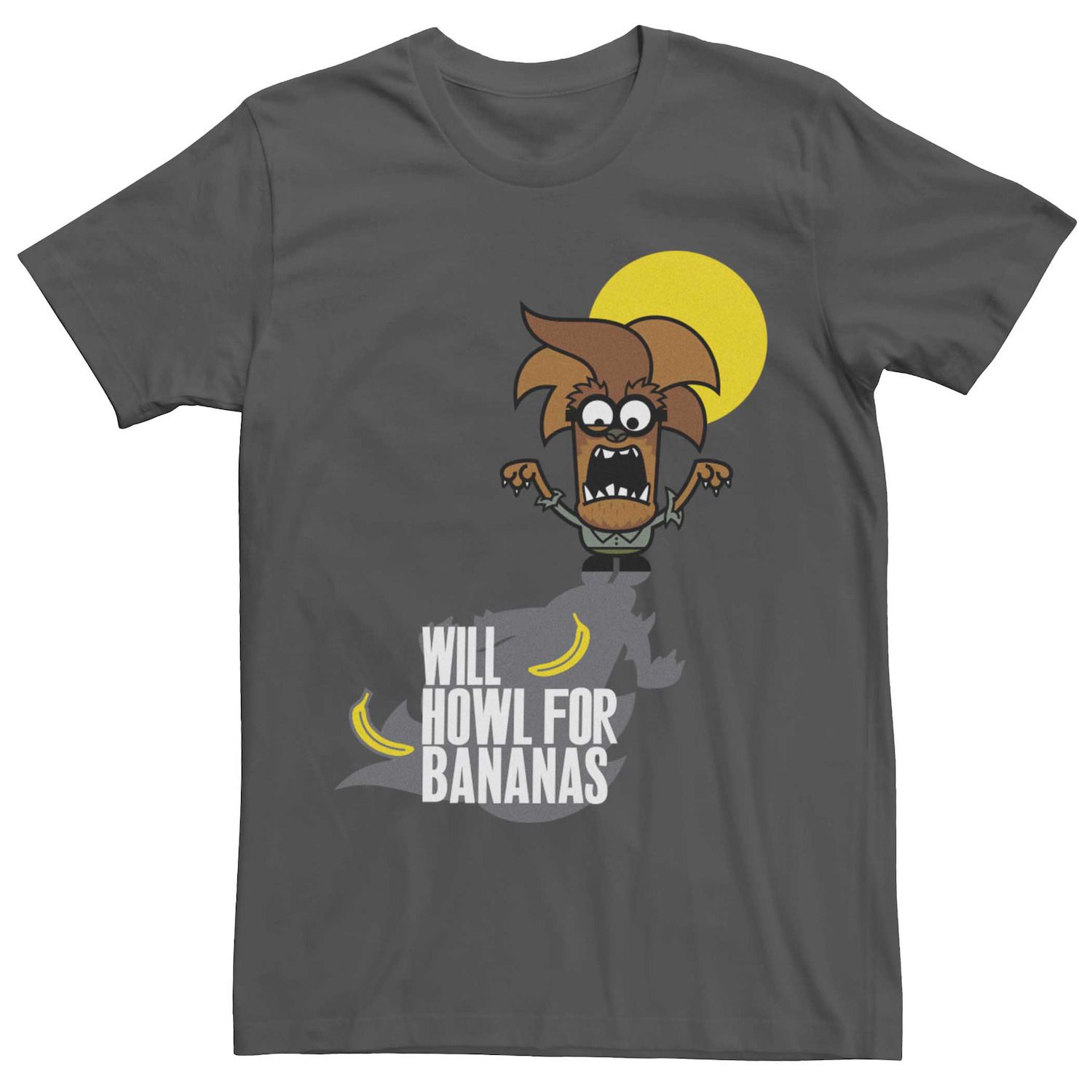 

Мужская футболка Minions Wolfman Howl For Bananas Licensed Character