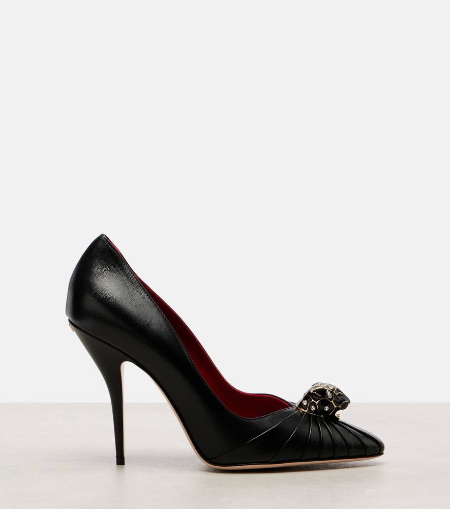 Туфли-лодочки Pas De Chat 105 из кожи Valentino Garavani, Nero — фото 4