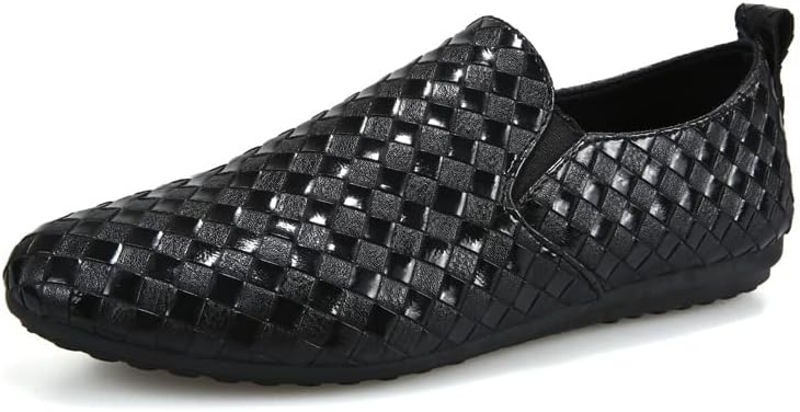 

Мужские однотонные лоферы с мягкой посадкой, модные повседневные кроссовки с поддержкой свода стопы, отдельная обувь для катания на велосипеде и походов на открытом воздухе Angryapple, черный