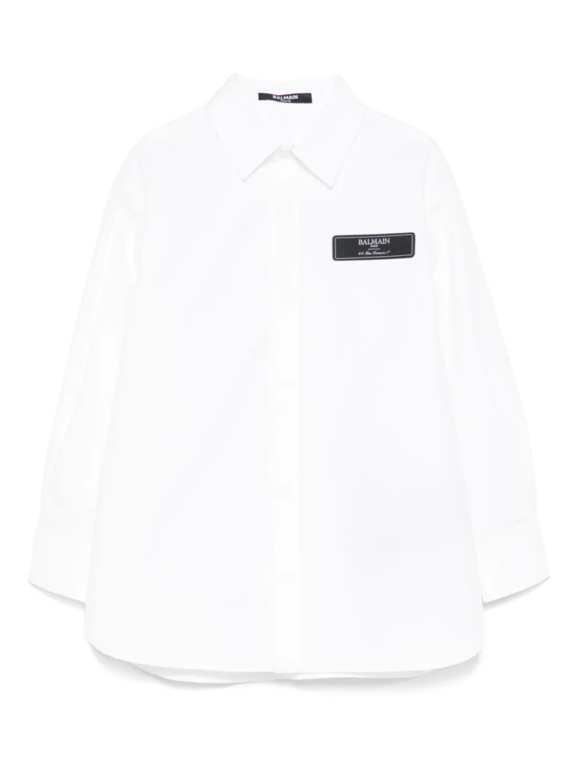 

Футболка с нашивкой-логотипом Balmain Kids, белый