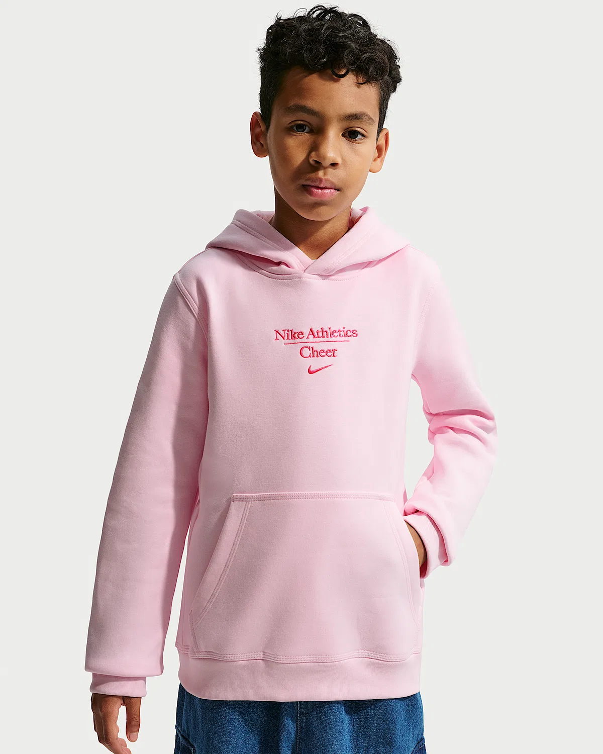 Детская толстовка Nike Cheer Pullover Hoodie, Pink Foam/Pink