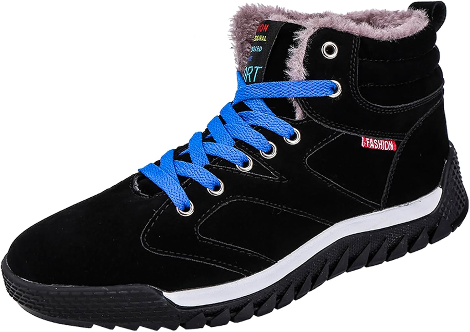 

Мужские кожаные зимние ботинки CERYTHRINA с водонепроницаемой подкладкой из меха, шнуровкой, кроссовки на щиколотке, высокие зимние туфли, черный