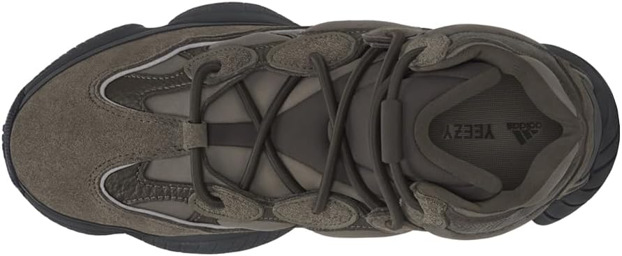Мужские кроссовки adidas Yeezy 500 на шнуровке, темно-серый — фото 3