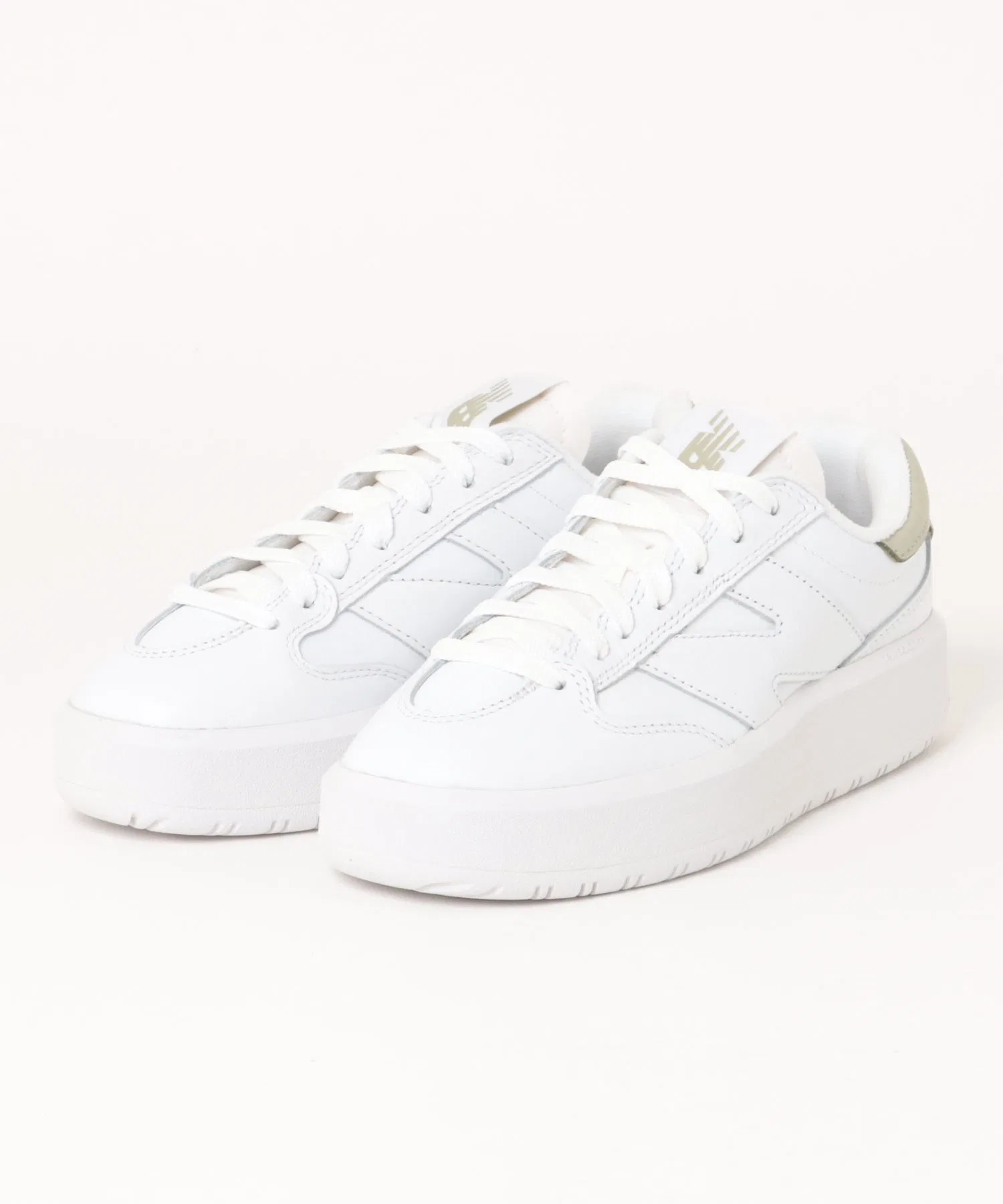 Унисекс кроссовки New Balance CT302 белые с зелёным