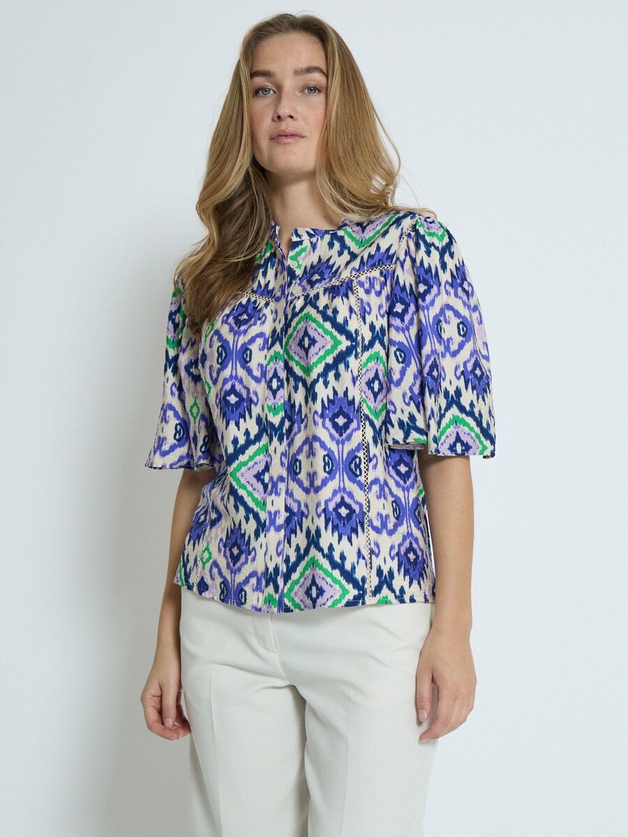 

Блуза minus Madima, цвет Royal blue/natural white