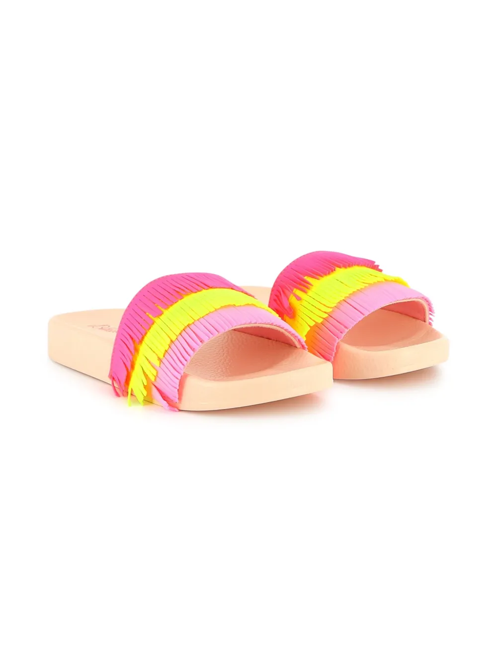 

Сандалии с открытым носком и бахромой Billieblush, розовый