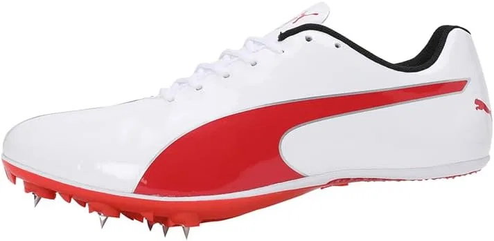 Детские беговые кроссовки Puma Evospeed Sprint 14.5 унисекс, Puma White Puma Red Puma Silver — фото 2