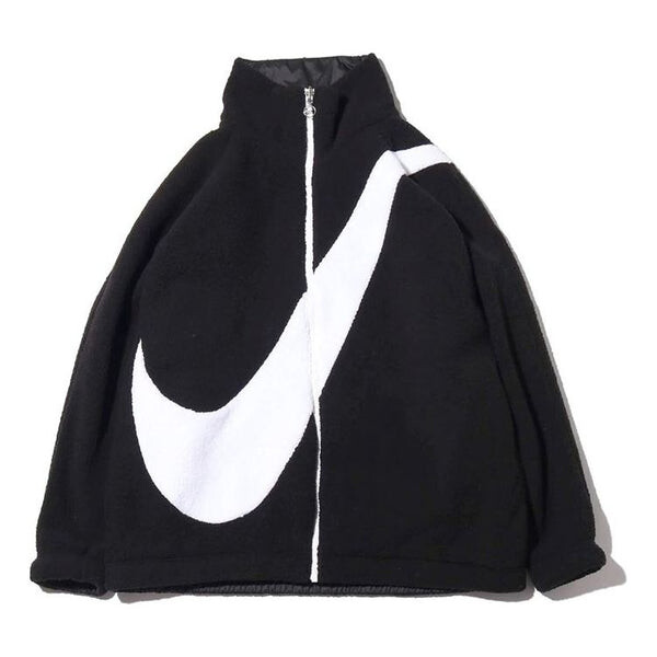 

Куртка с большим логотипом Swoosh, ягненок Nike, черный