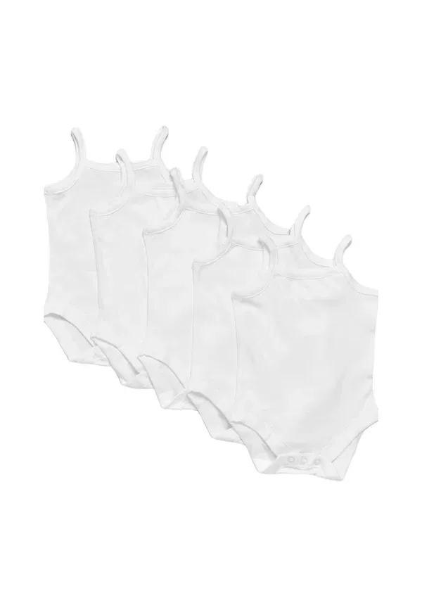 Топ-боди Marks & Spencer 5Pk pure strappy body, белый